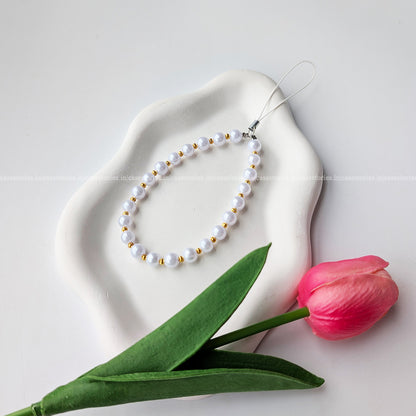White Pearl Mobile Charm