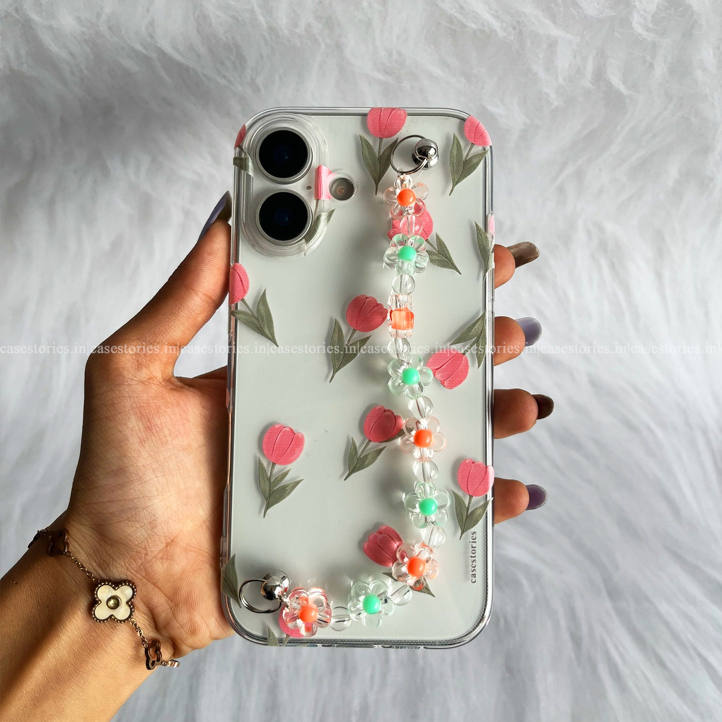 Blush Tulip Dream Case Transparent Mobile Cover