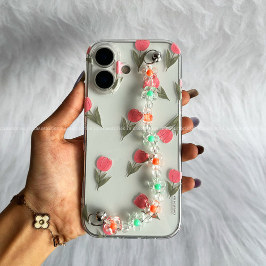 Blush Tulip Dream Case Transparent Mobile Cover