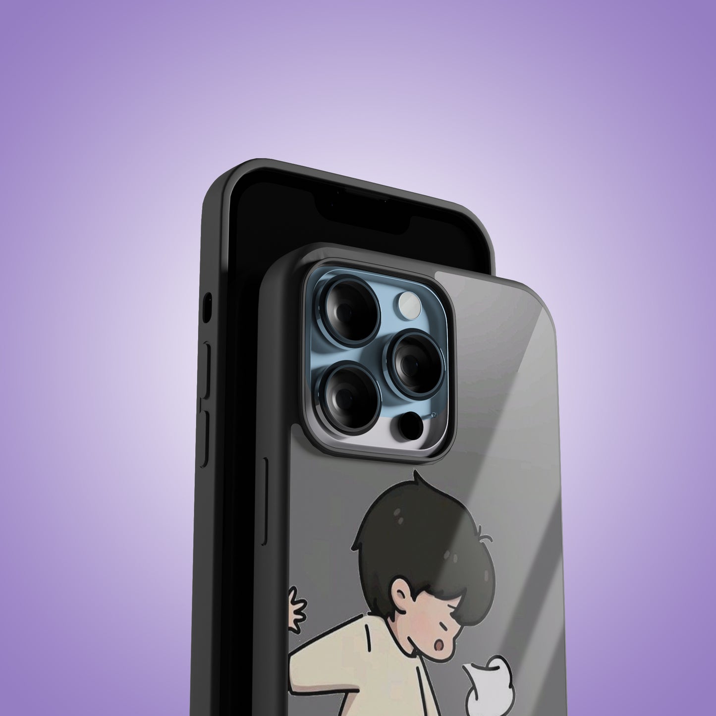 Wait  &  There boy Premium Glossy Phone Cover