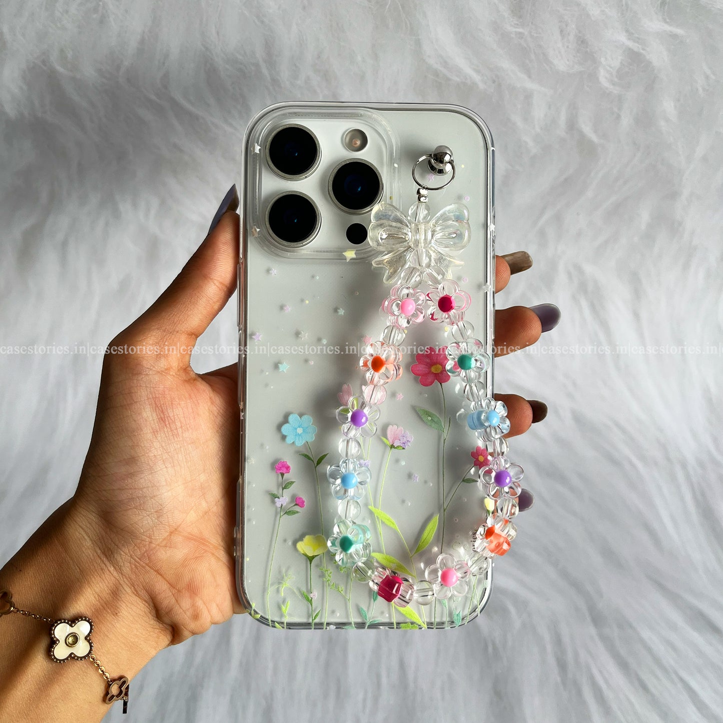 Flower Fairy Case Transparent Mobile Cover