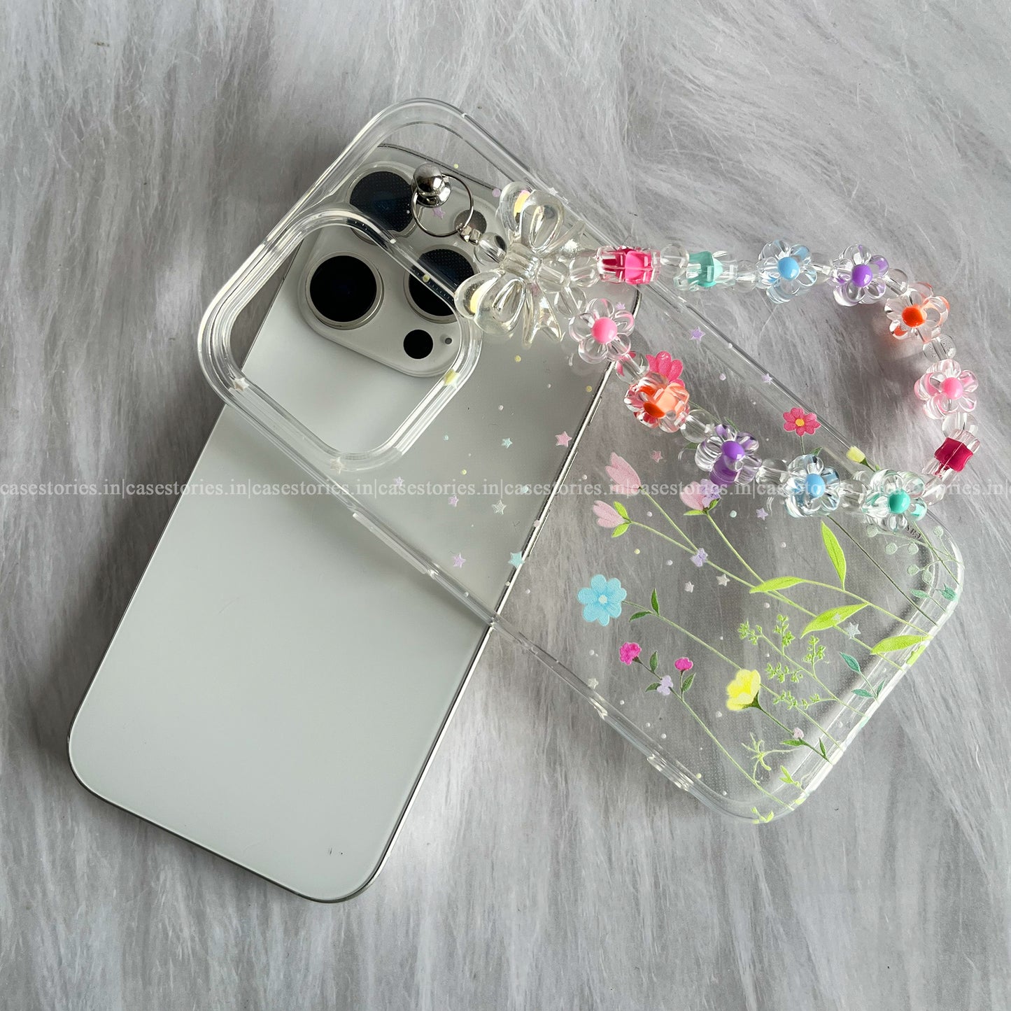 Flower Fairy Case Transparent Mobile Cover
