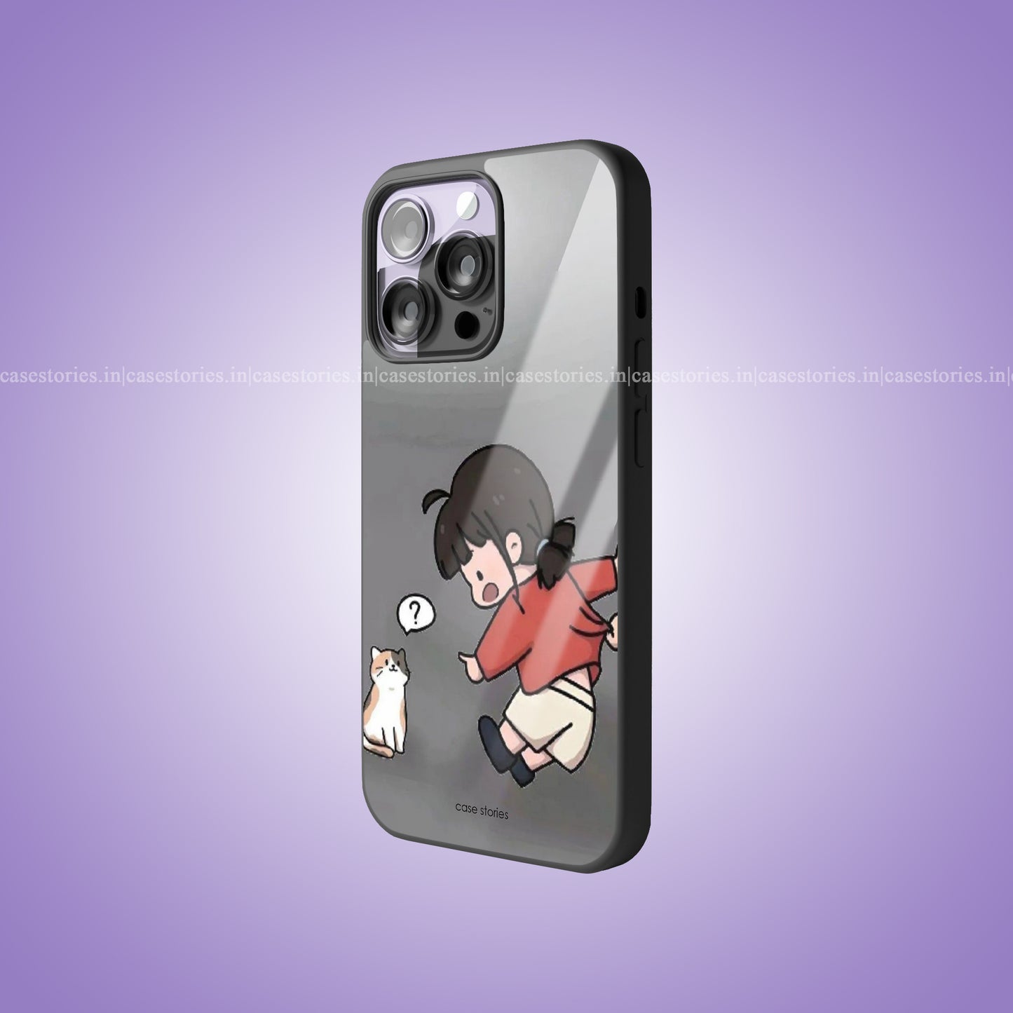 Wait & There girl Premium Glossy Phone Cover