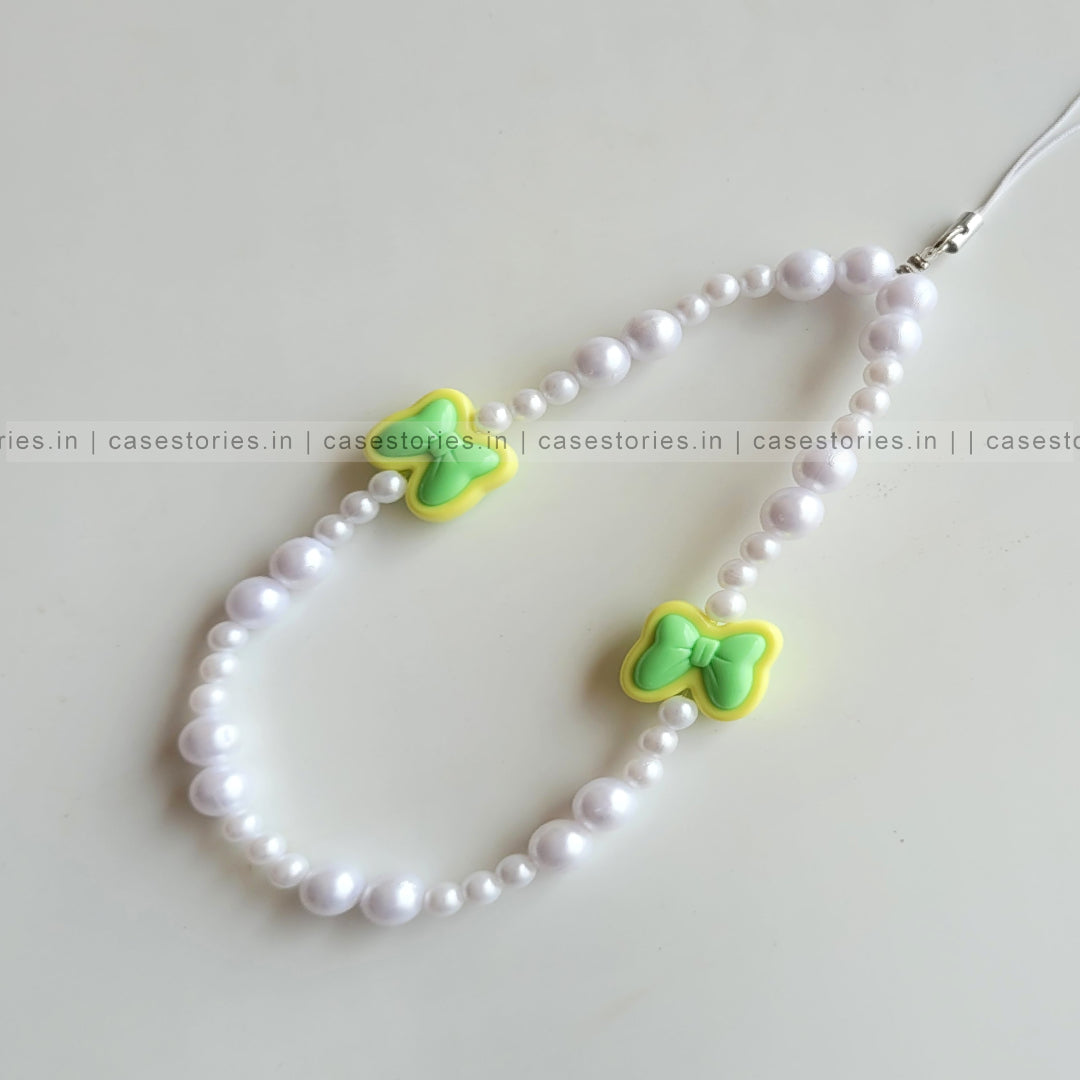 Green Pastel Aesthetic Bow Mobile Charm