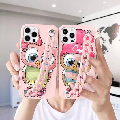 Cute Tweety With Pink Chain Mobile Cover