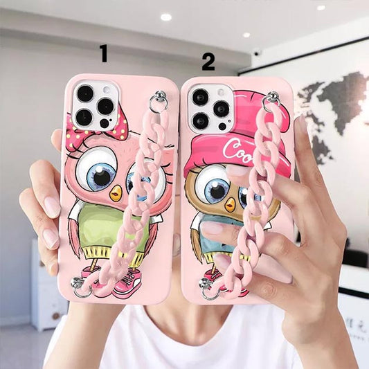 Cute Tweety With Pink Chain Mobile Cover