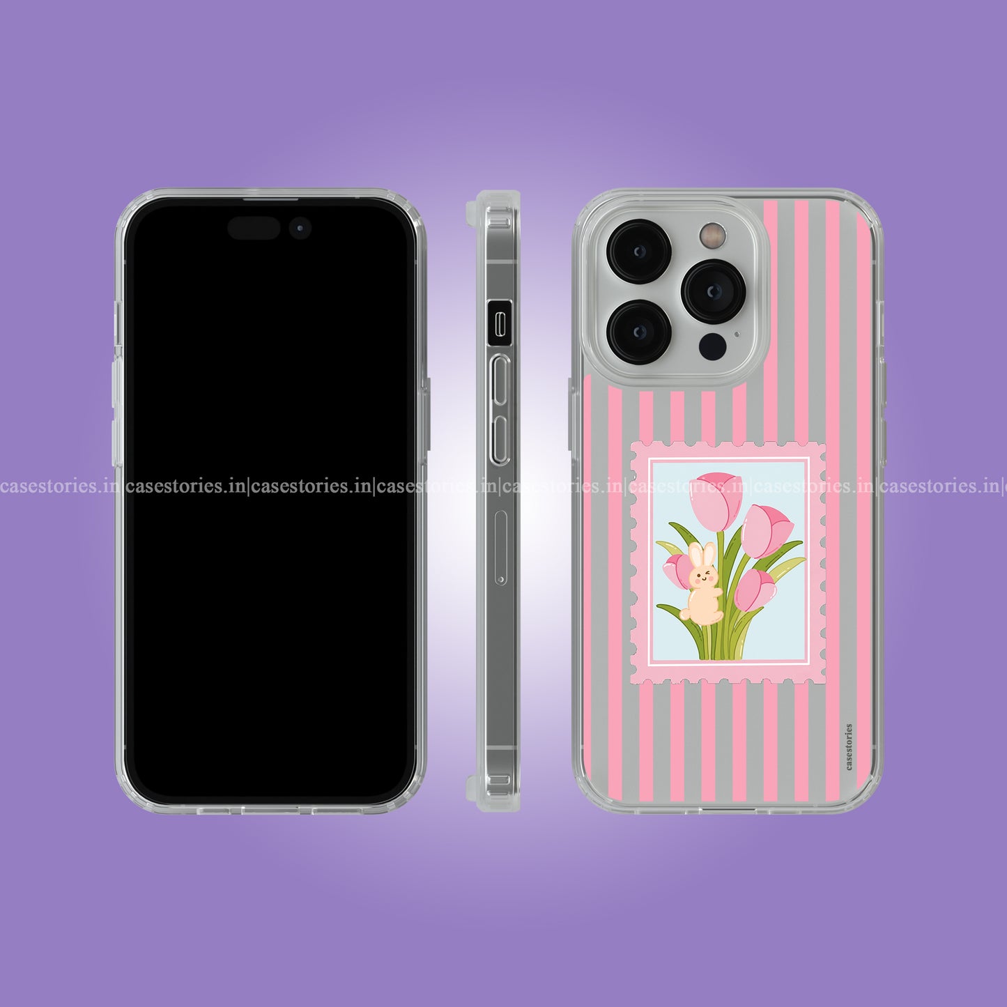 Bunny in Bloom Clear Soft Case