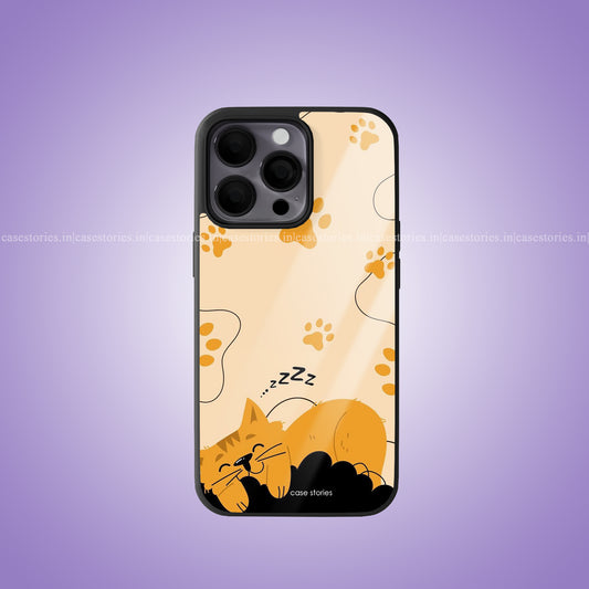Sleepy Pawzzz Premium Glossy Phone Case