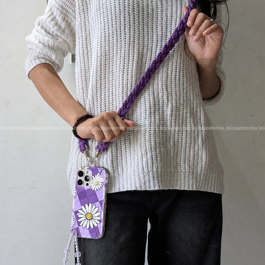 Crochet Purple Phone Slings