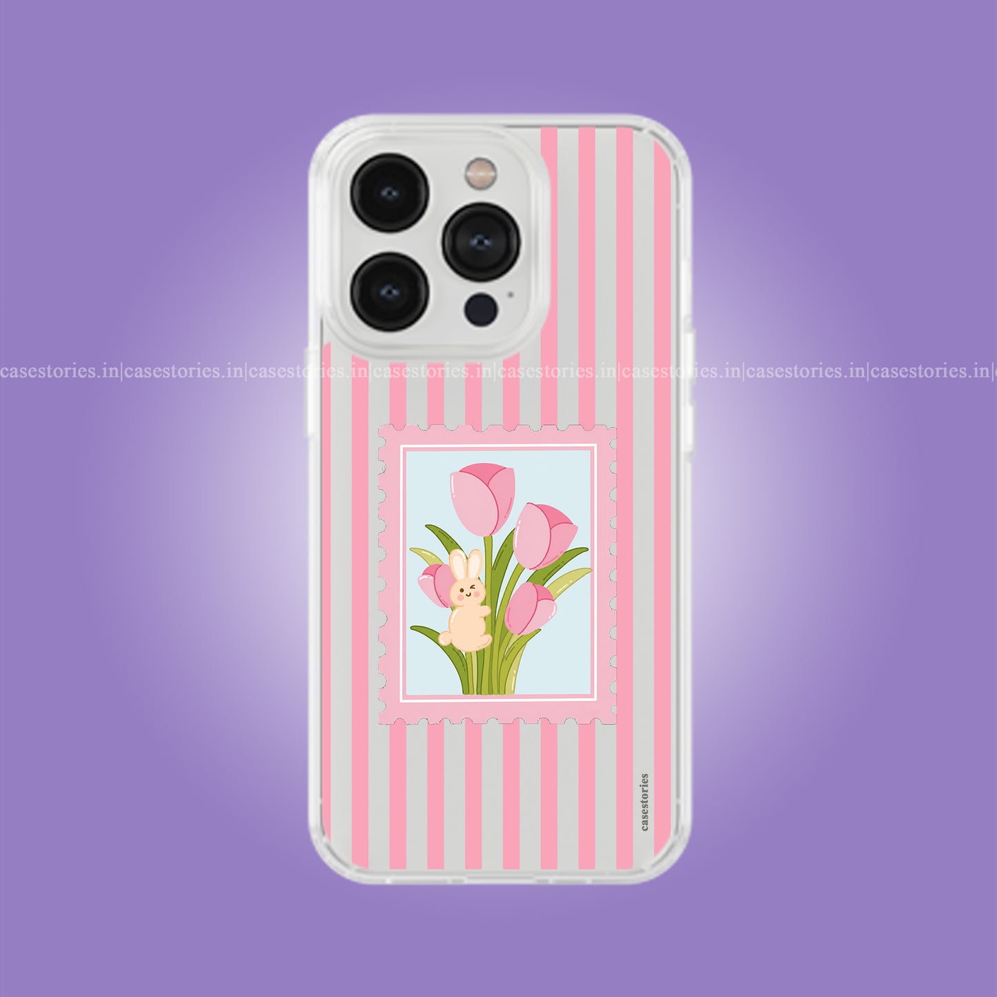 Bunny in Bloom Clear Soft Case