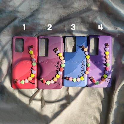Candy Hearts Chain Mobile Cover