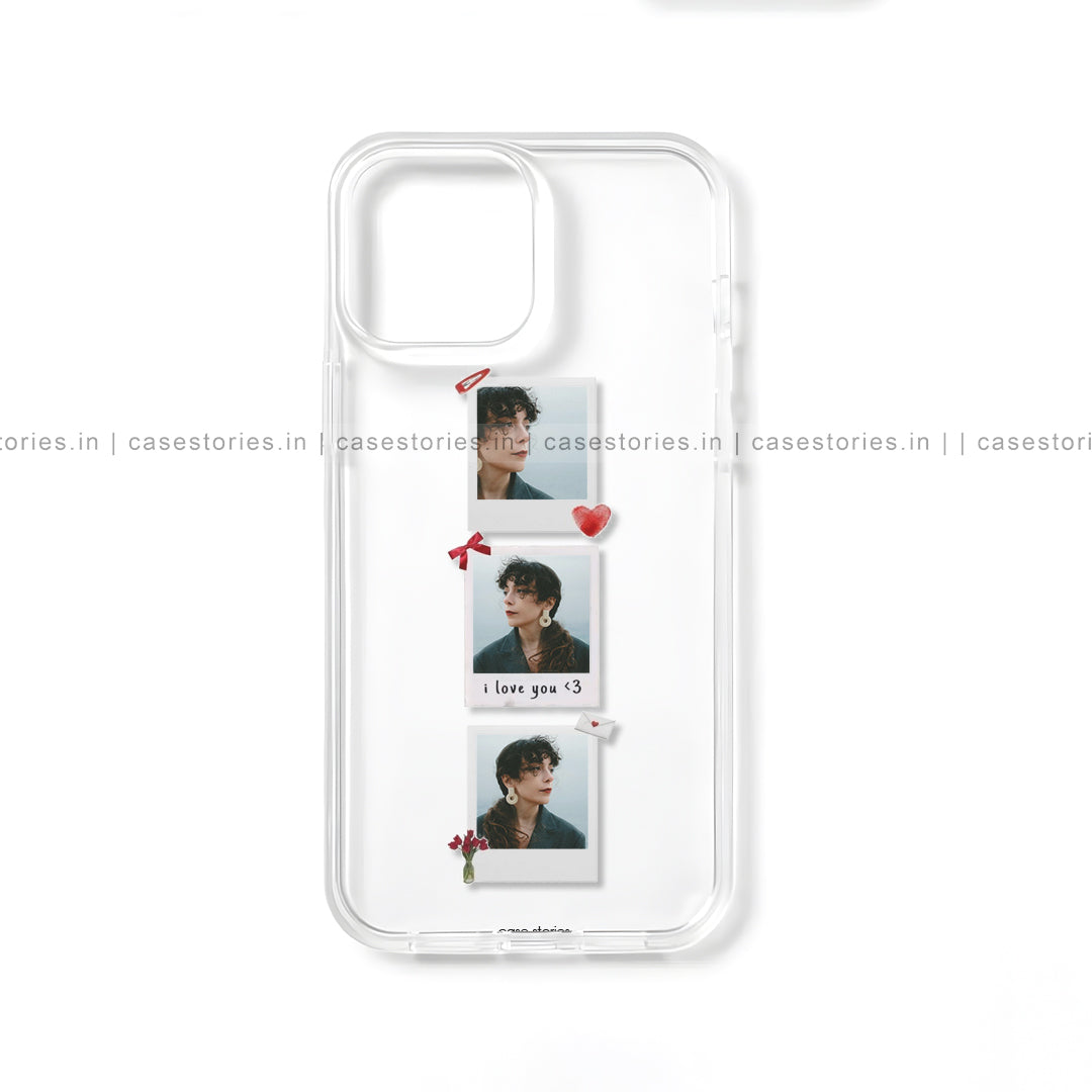 Three Polaroids Transparent Mobile Cover