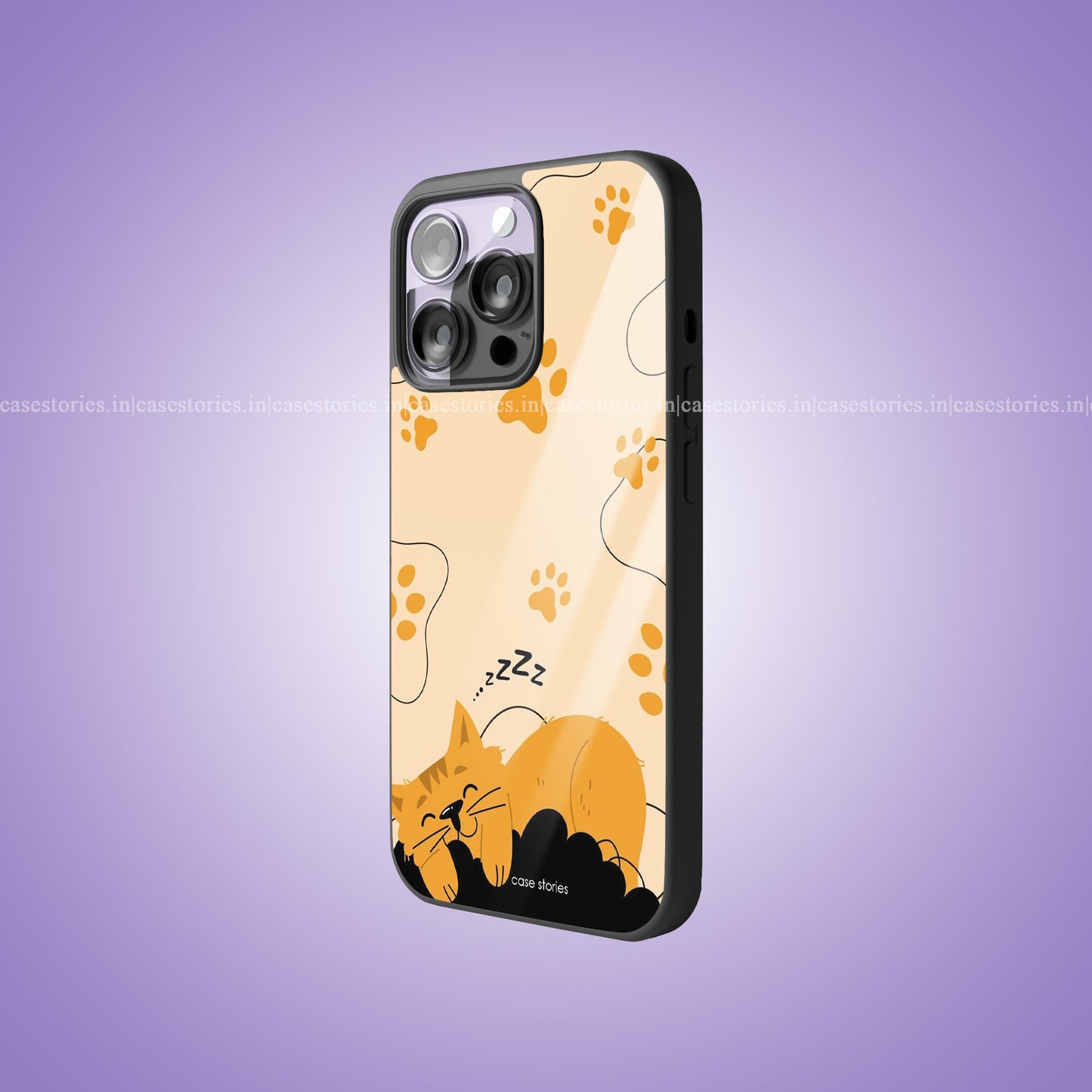 Sleepy Pawzzz Premium Glossy Phone Case