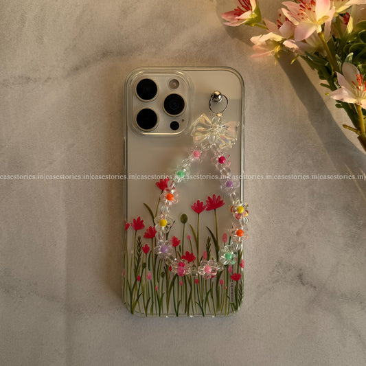 Bloom Bow Garden Transparent Chain Case