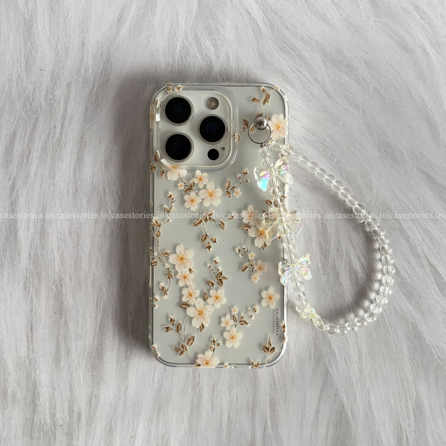 Pearl Petal Transparent Chain Case