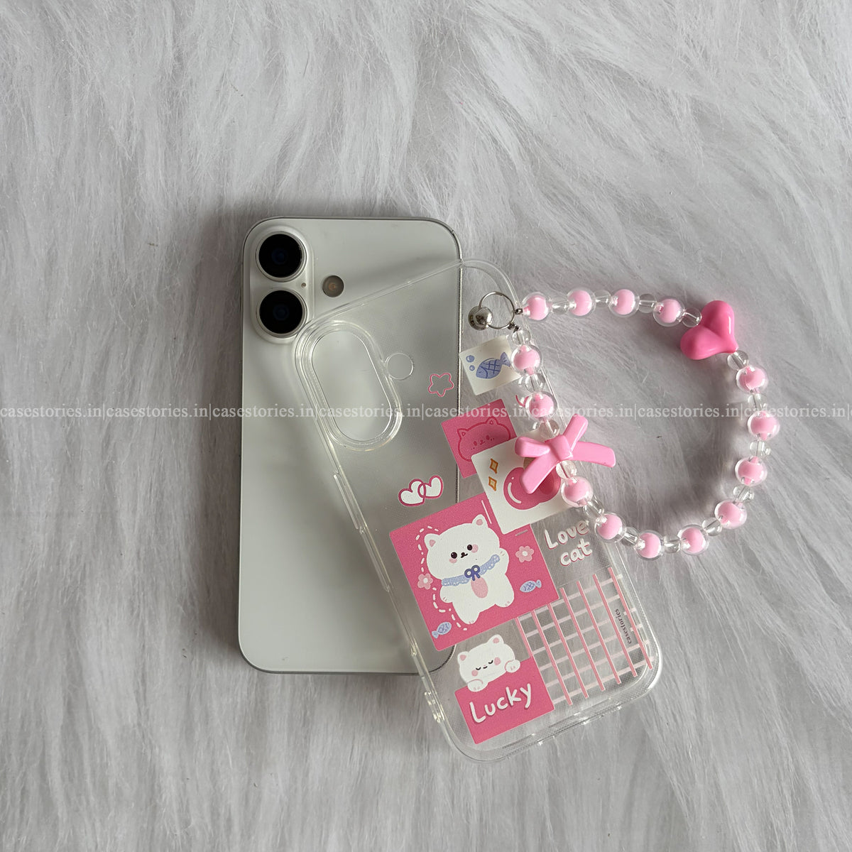 Kawaii Pink Pop Chain Case