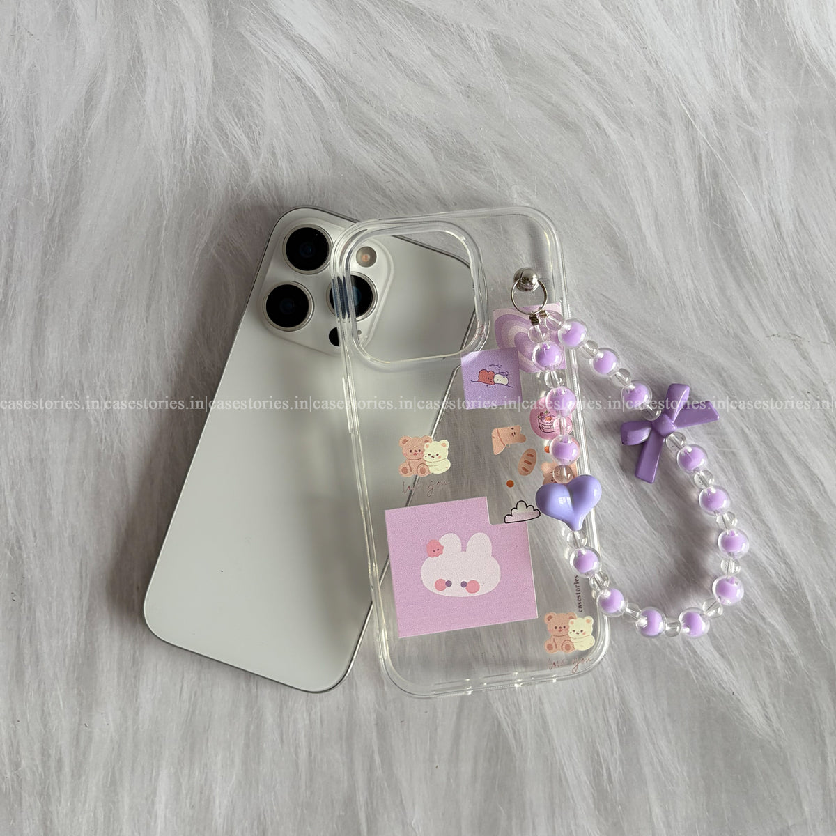 Kawaii Purple Pop Chain Case