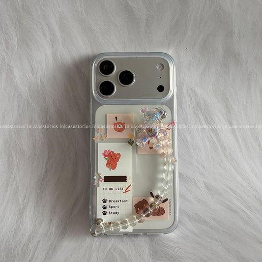 Cuddle Notes Transparent Chain Case
