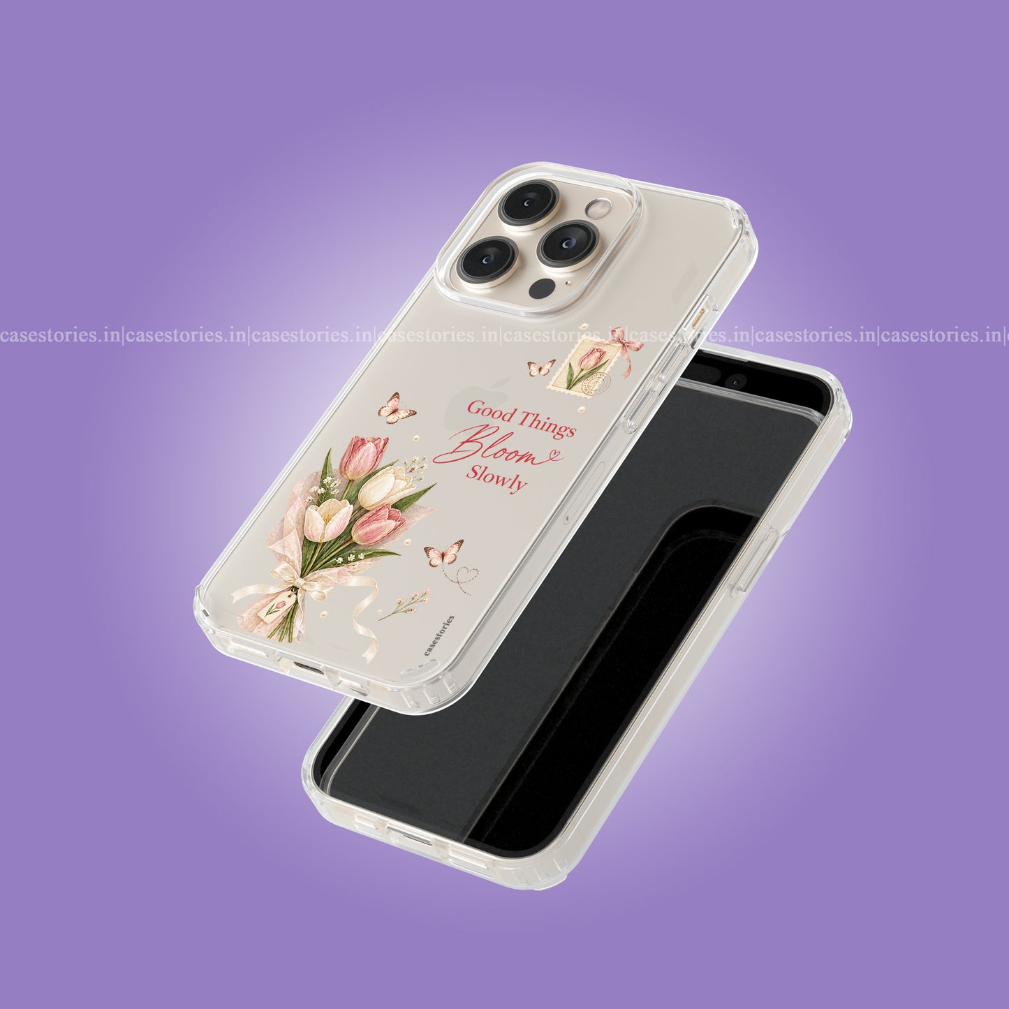 Good Things Bloom Slowly Clear Soft Case