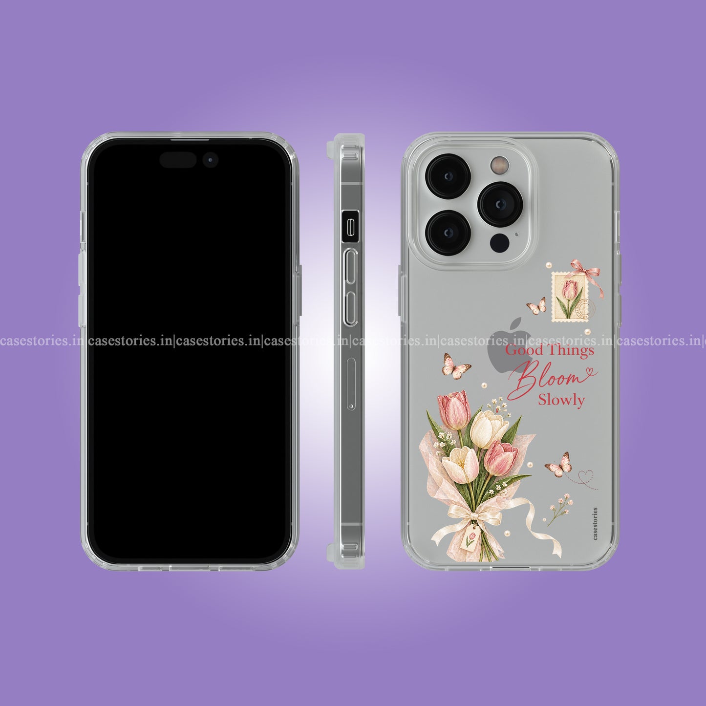 Good Things Bloom Slowly Clear Soft Case