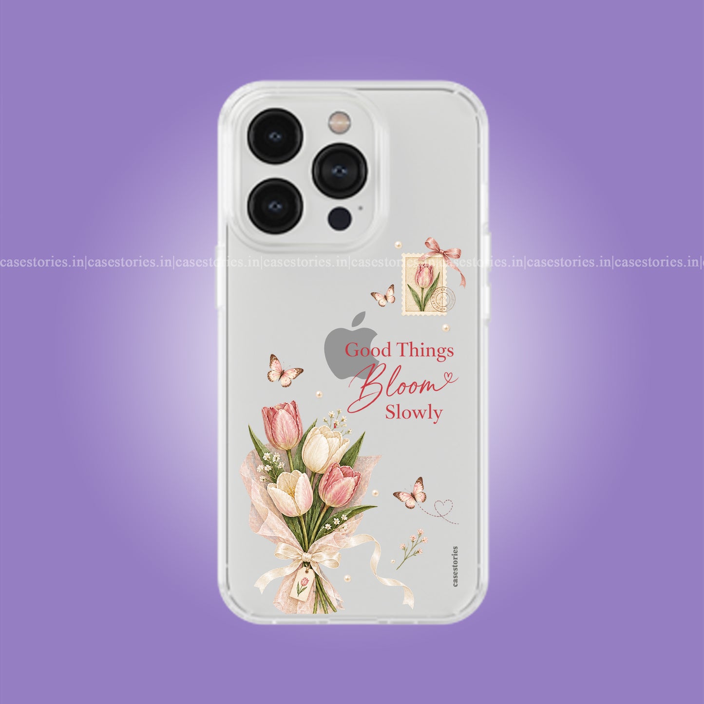 Good Things Bloom Slowly Clear Soft Case
