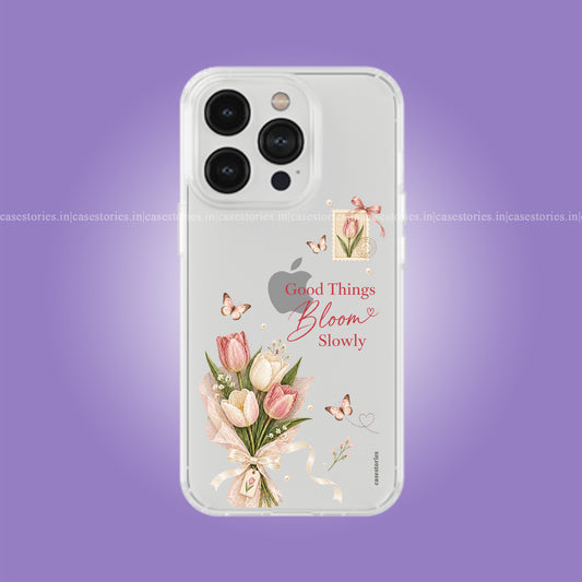 Good Things Bloom Slowly Clear Soft Case