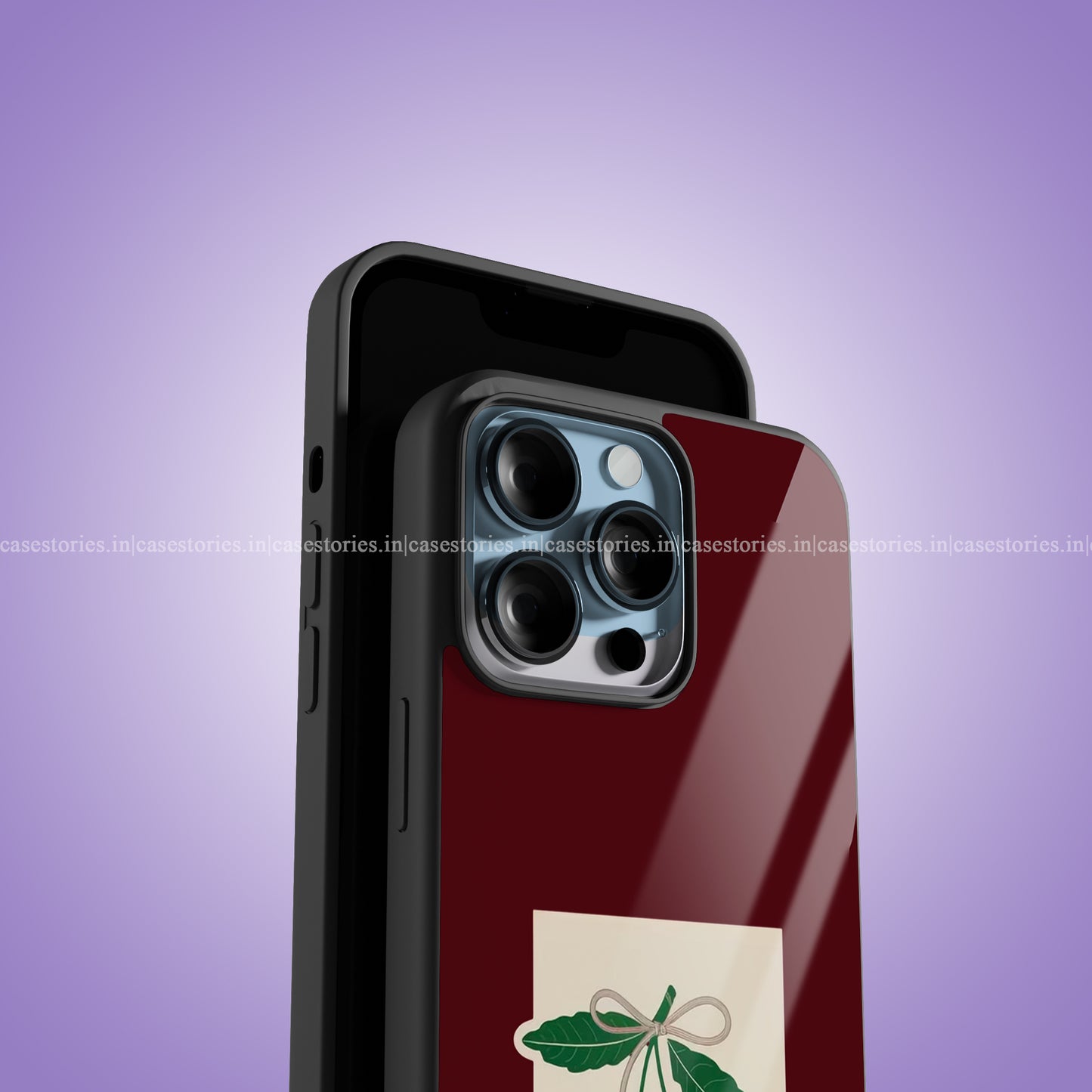 Vintage Cherry Note Premium Glossy Phone Case