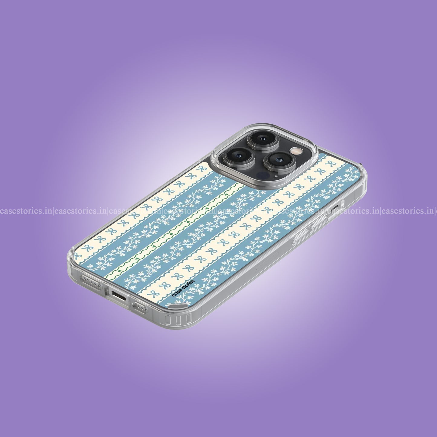 Blue blossum lace Soft Case