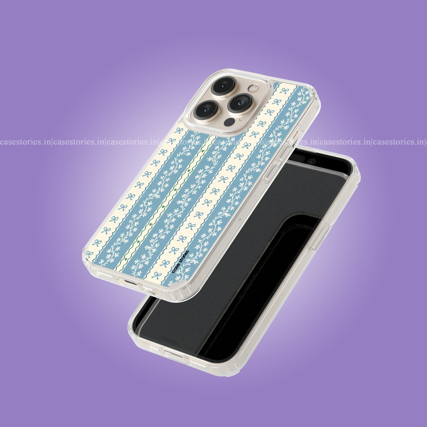 Blue blossum lace Soft Case