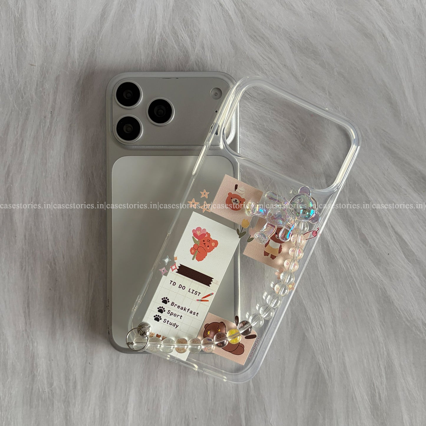 Cuddle Notes Transparent Chain Case