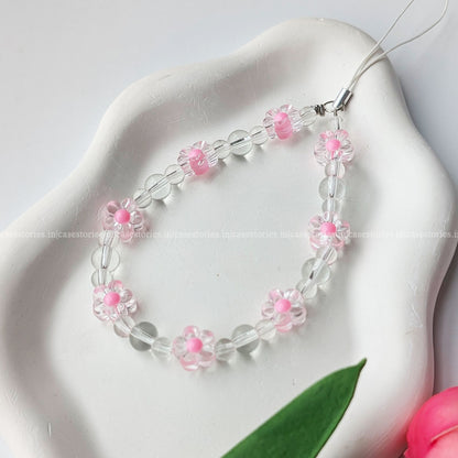 Pink Floral Dayz Mobile Charm