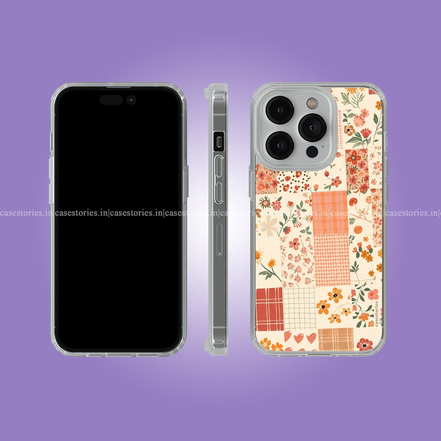 Peachy Patchwork Soft Case