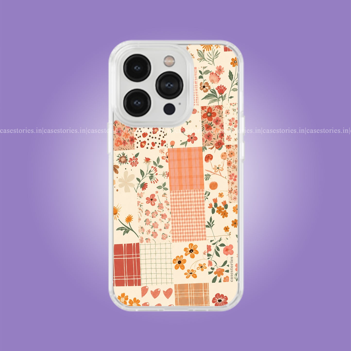 Peachy Patchwork Soft Case