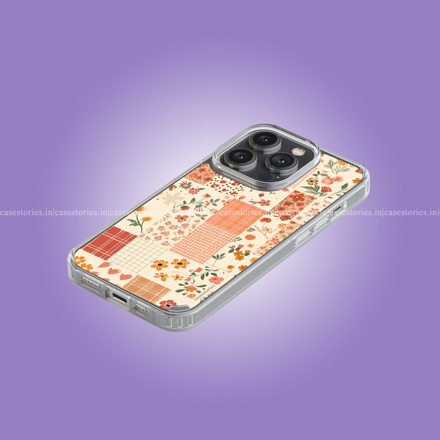 Peachy Patchwork Soft Case