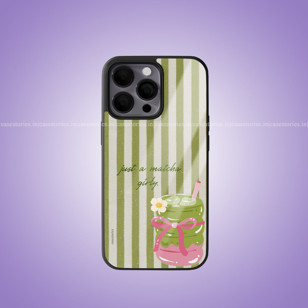 Matcha Girl Premium Glossy Phone Case