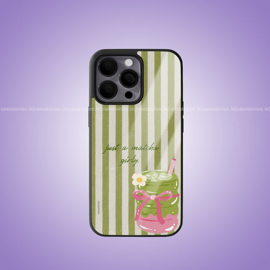 Matcha Girl Premium Glossy Phone Case