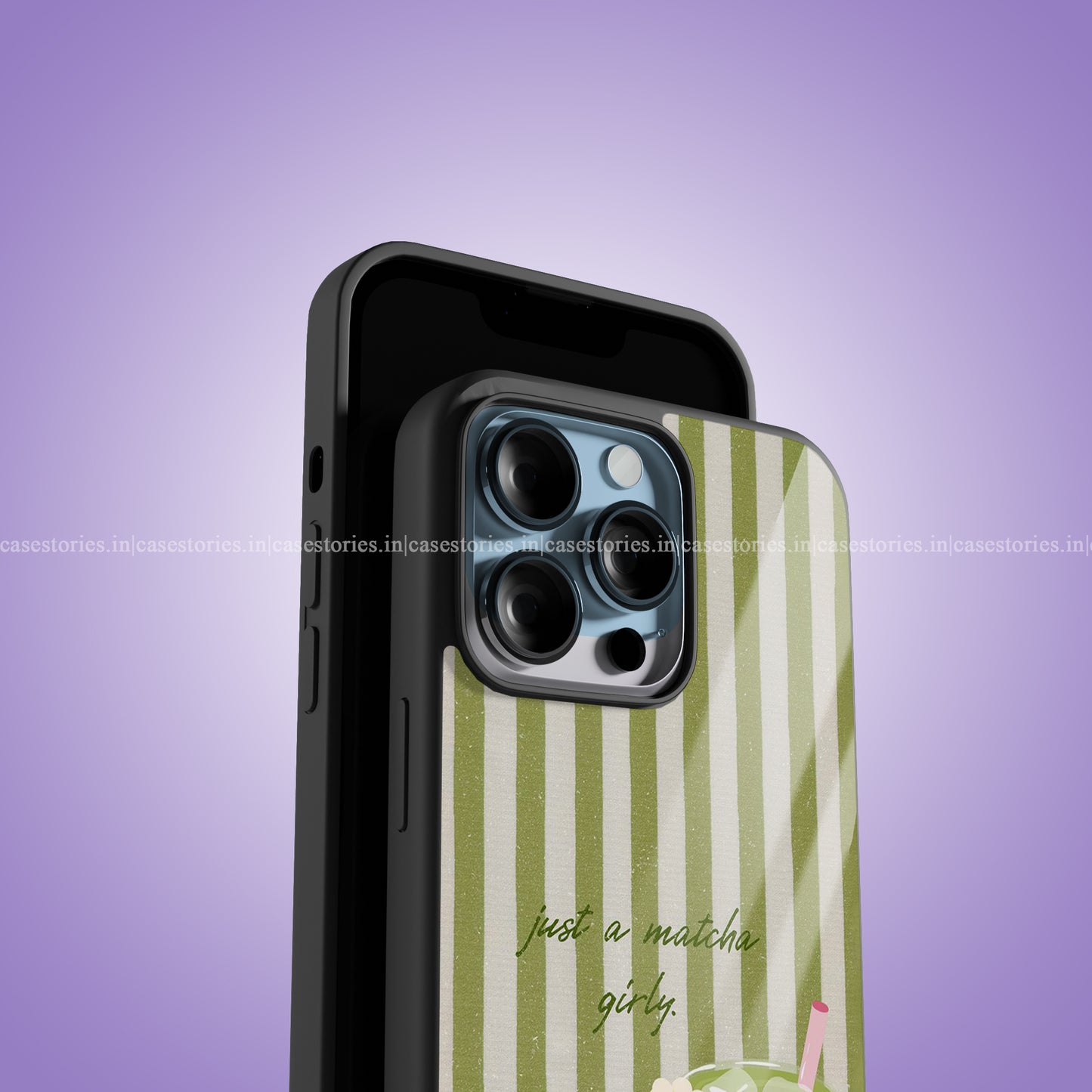 Matcha Girl Premium Glossy Phone Case