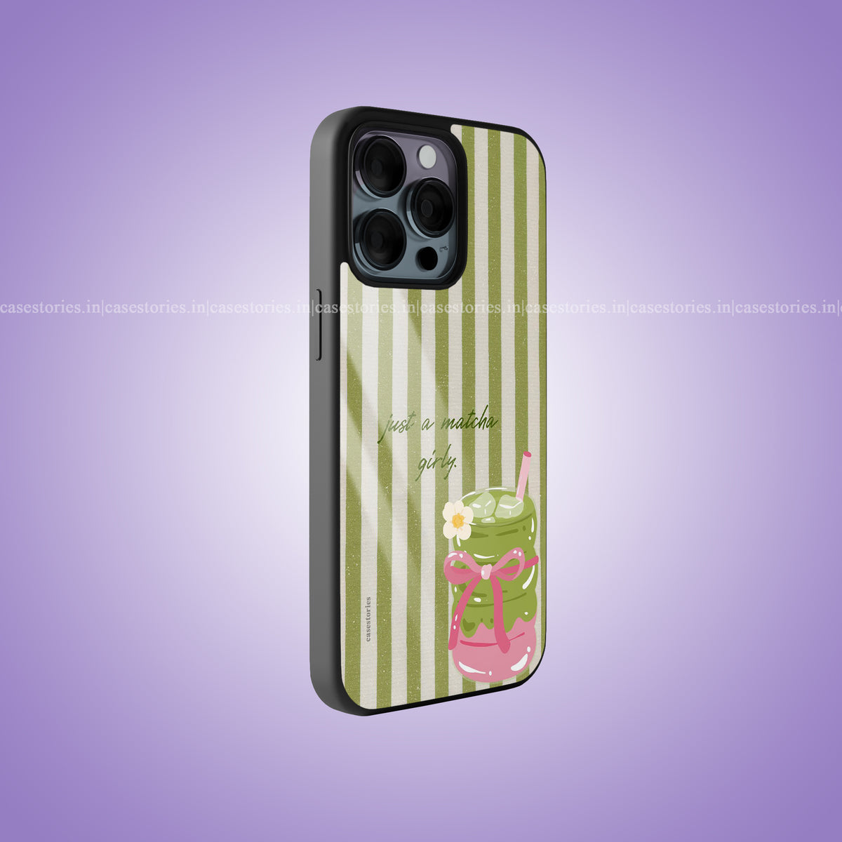 Matcha Girl Premium Glossy Phone Case