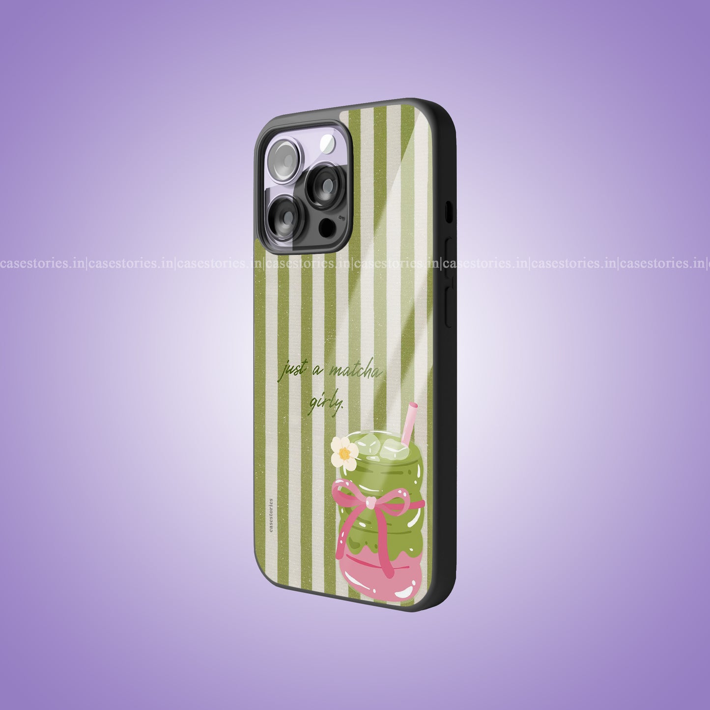 Matcha Girl Premium Glossy Phone Case