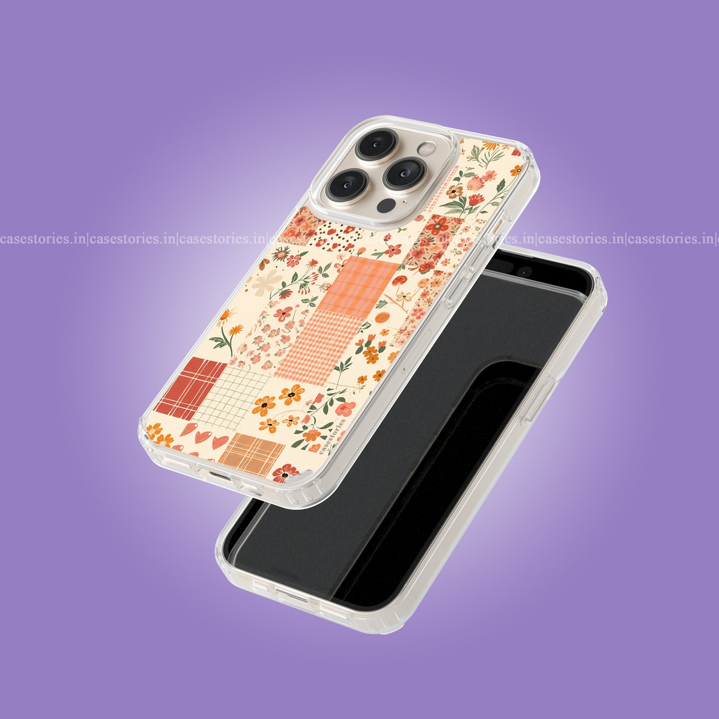 Peachy Patchwork Soft Case