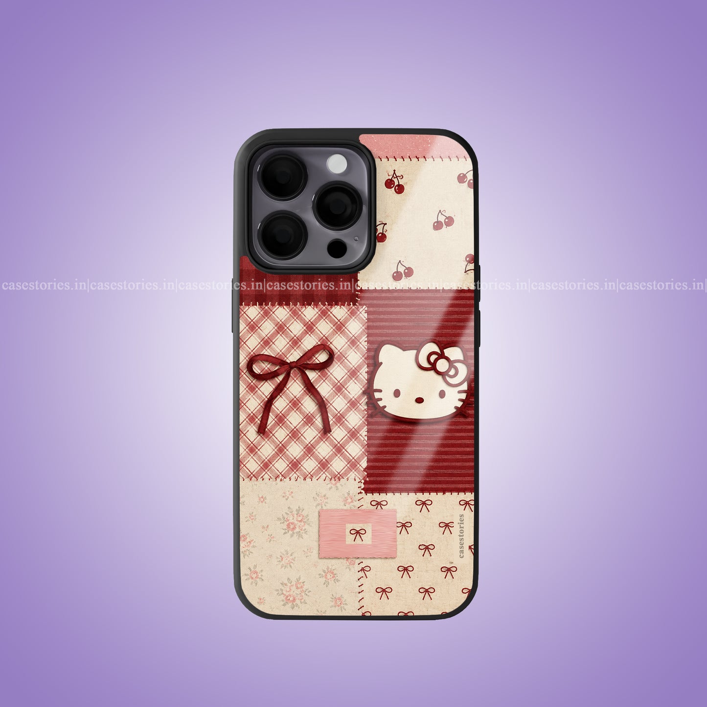 Cherry Ribbon Premium Glossy Phone Case