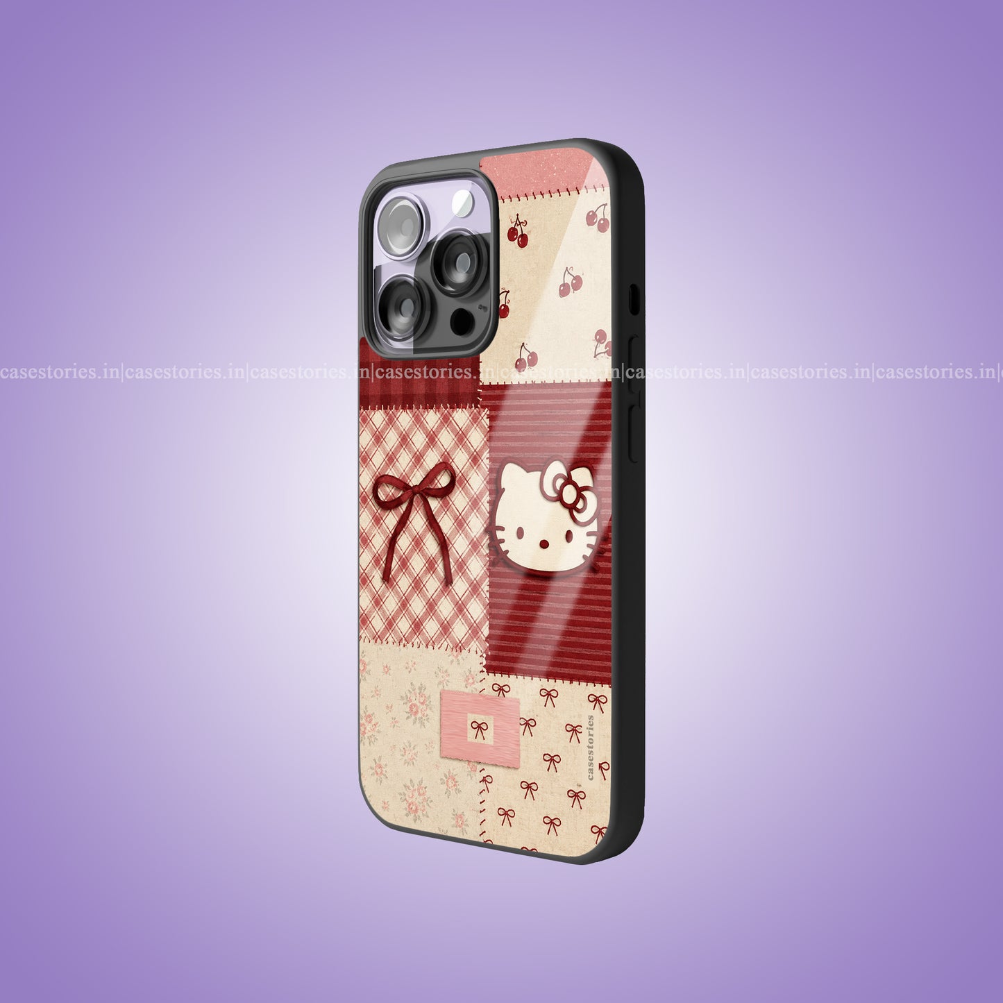 Cherry Ribbon Premium Glossy Phone Case