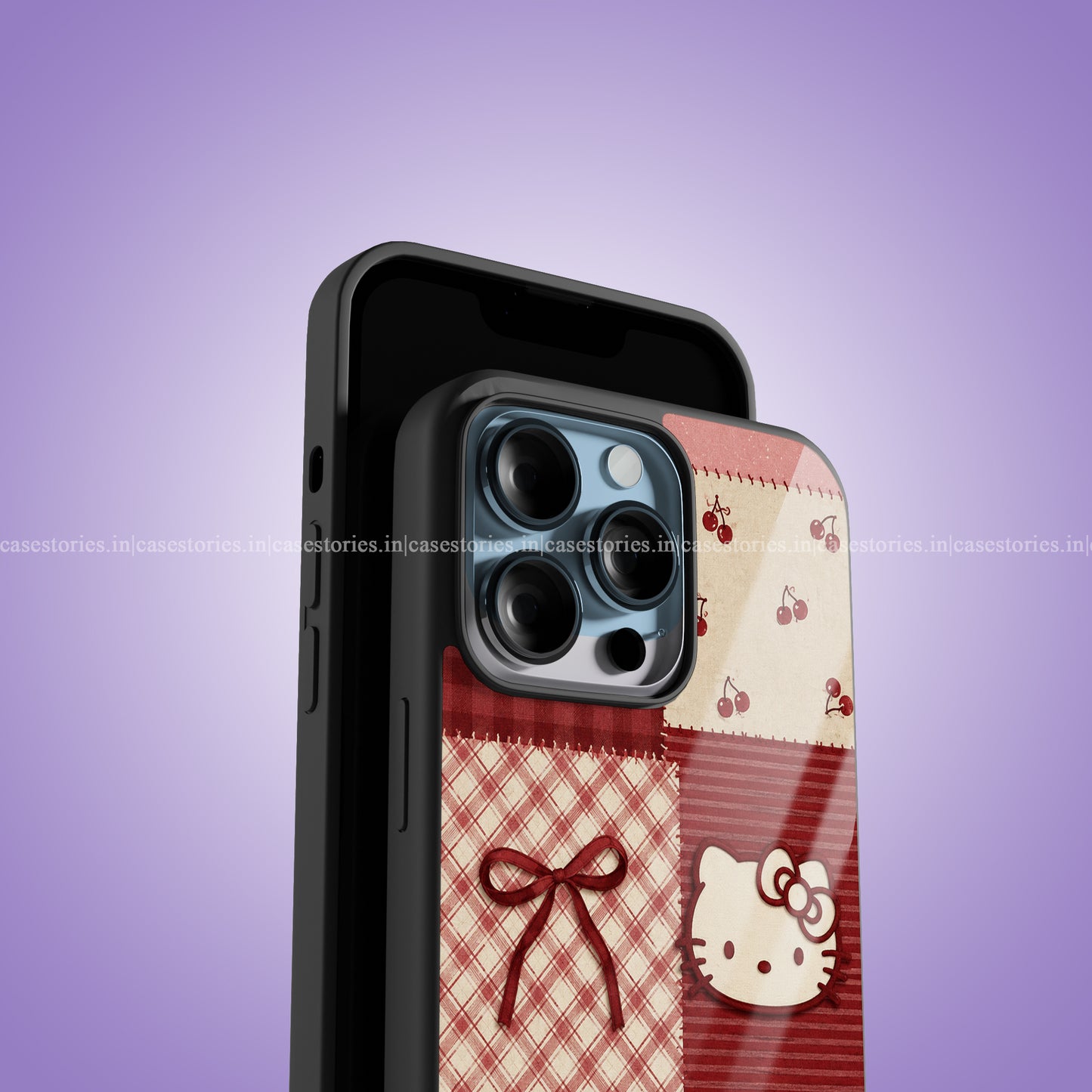 Cherry Ribbon Premium Glossy Phone Case