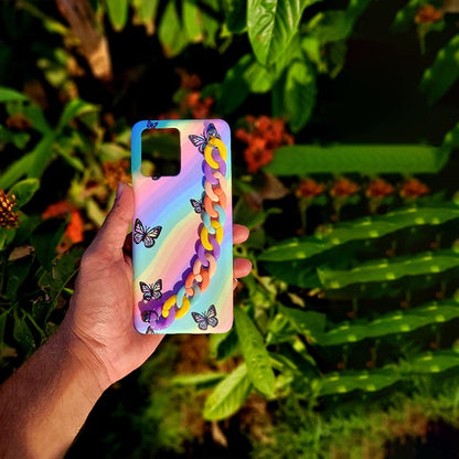 Rainy Rainbow Normal Chain Mobile Cover