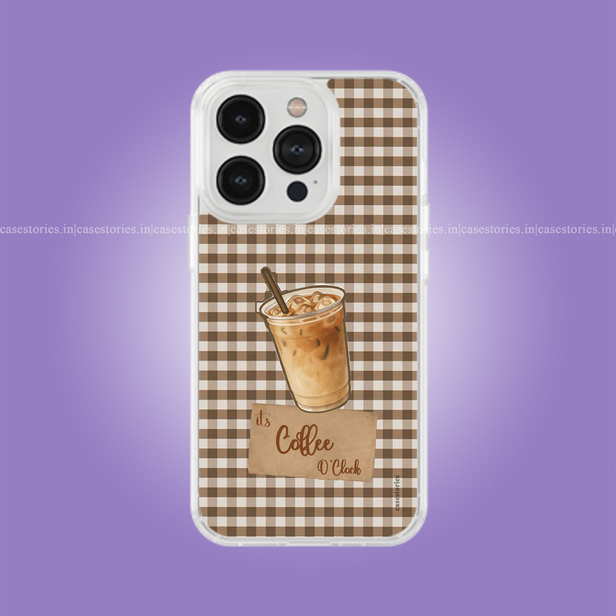Iced Coffee Check Soft Case