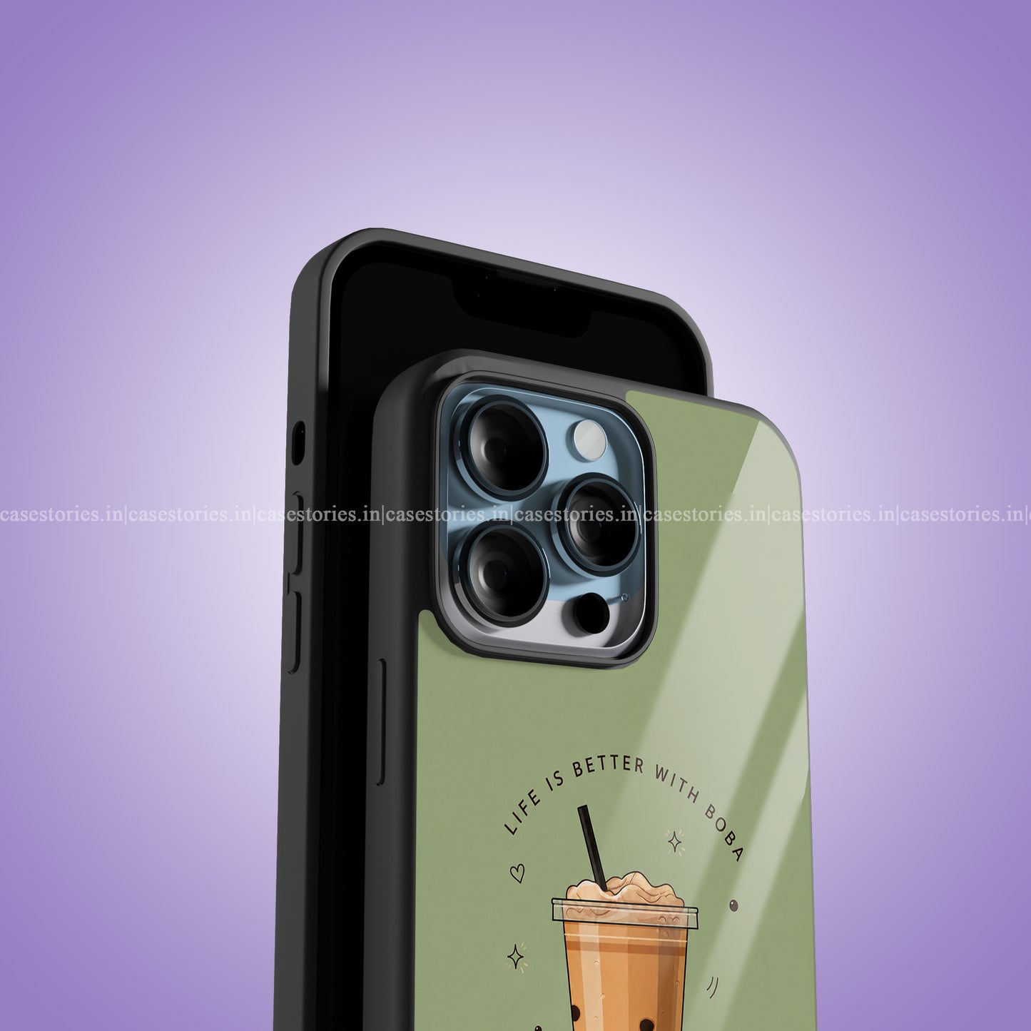 Boba Love Premium Glossy Phone Case