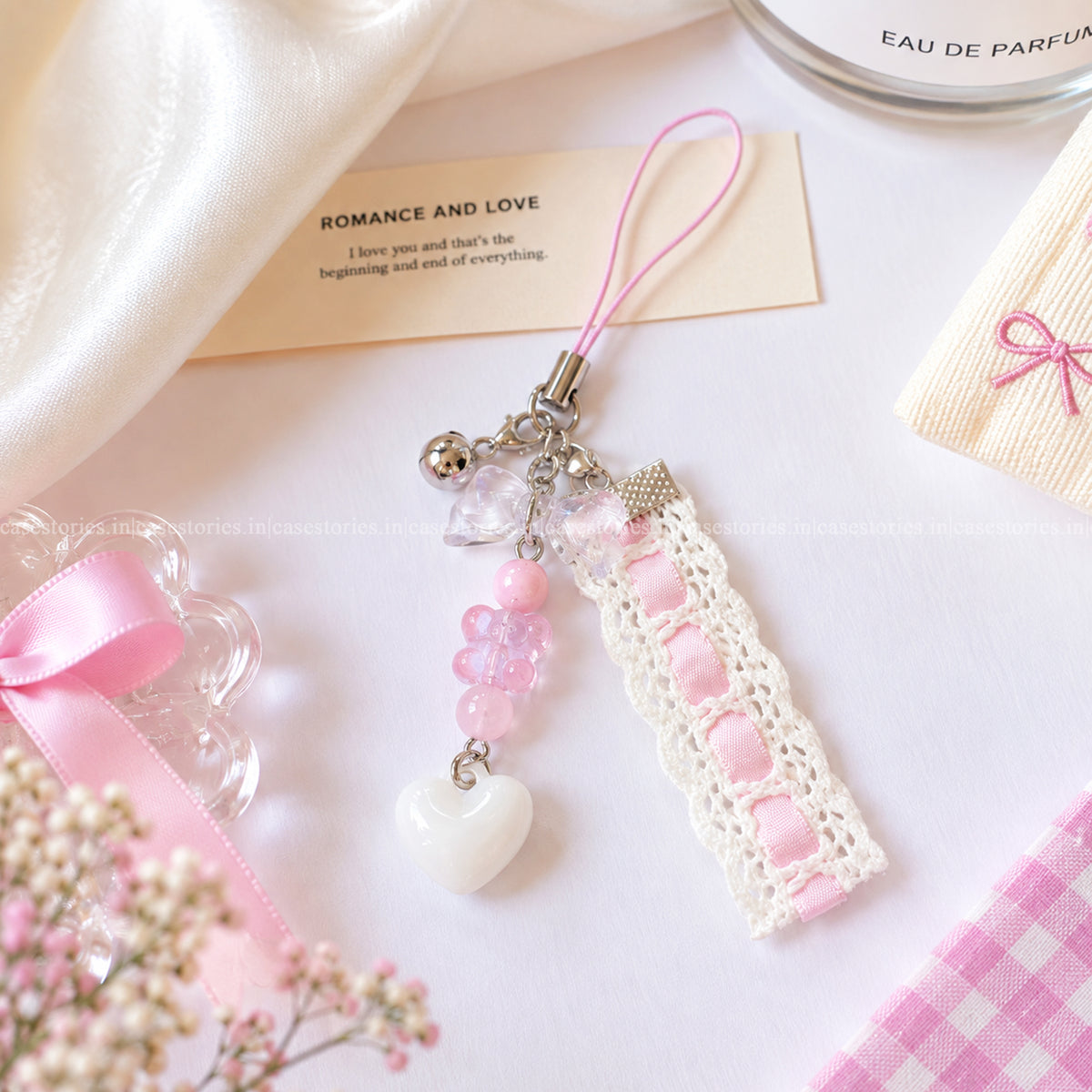 Lacey Heart Charm