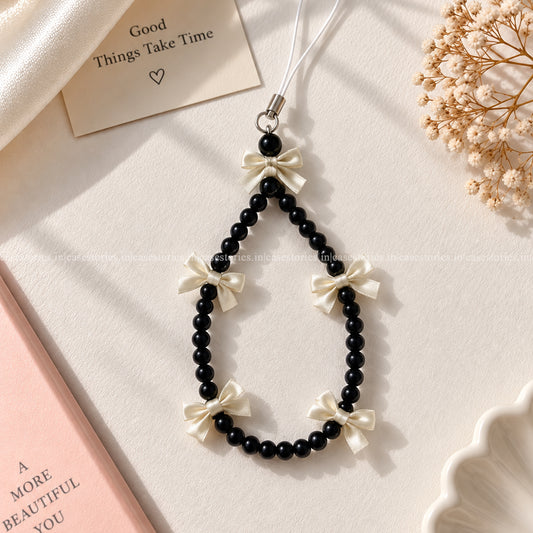 Noir Bow Charm