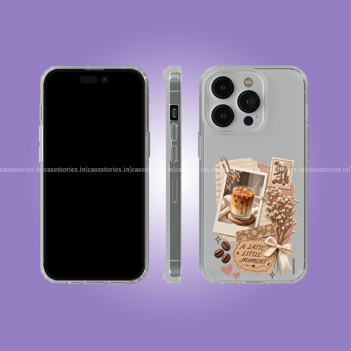 Latte Little Moments Clear Soft Case