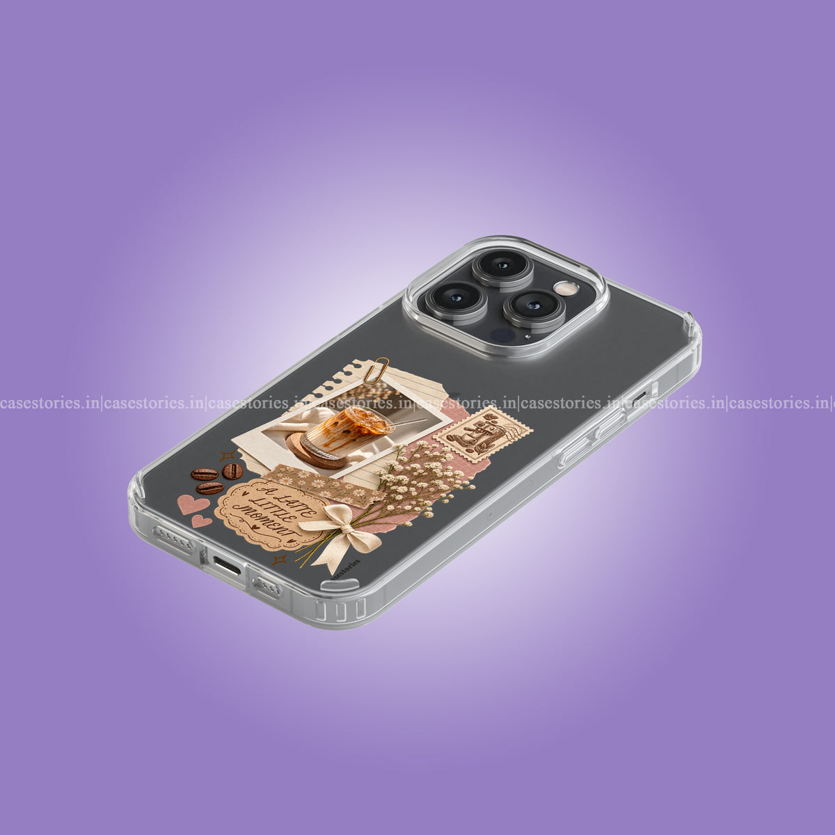 Latte Little Moments Clear Soft Case